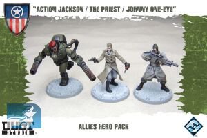 Dust Tactics: Allied Hero Pack Action Jackson/The Priest/Johnny