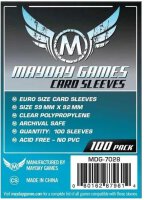 Euro Size Card Sleeve (Pack of 100) 59 MM X 92 MM