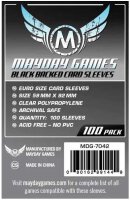 Euro Card Sleeve - Black Backed (100) 59 MM X 92 MM