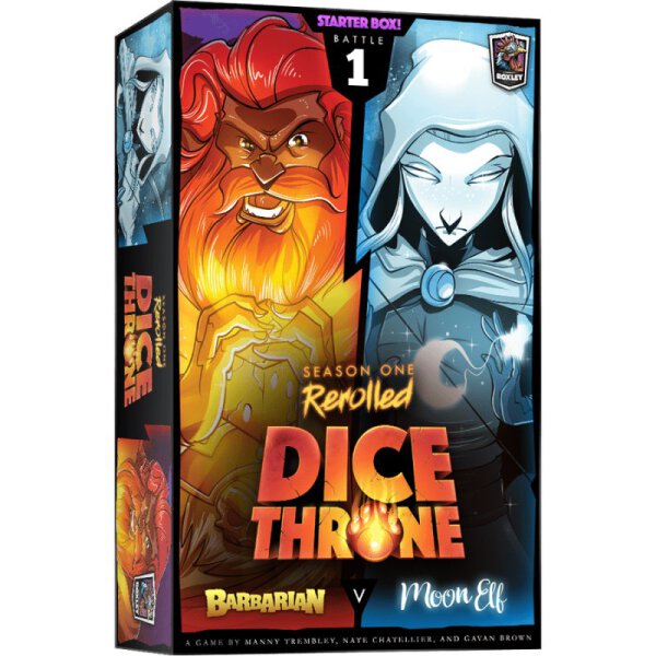 Dice Throne Season 1 Rerolled Barbarian vs Moon Elf
