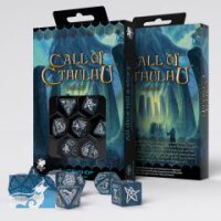 Call of Cthulhu Abyssal &amp; White Dice Set (7)