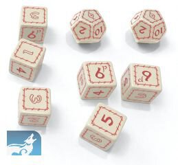 The One Ring RPG White Dice Set