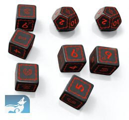 The One Ring RPG Black Dice Set