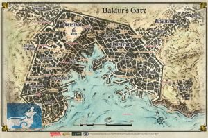 D&D Landkarte Baldurs Gate