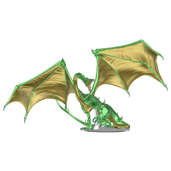 D&amp;D Fantasy Miniatures Icons of the Realms: Adult Emerald Dragon Premium Figure