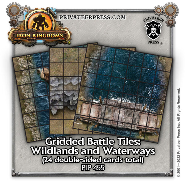 Iron Kingdoms Roleplaying Game &ndash; Gridded Battle Tiles: Wildlands and Waterways