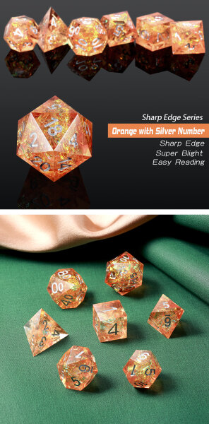 Sharp Edge Dice Set (7) Sandstorm 