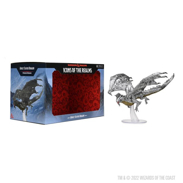 D&D Icons of the Realms Adult Silver Dragon Premium Figure