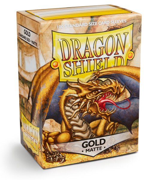 Dragon Shield: Matte Gold / Matte Gold (100 Stück)