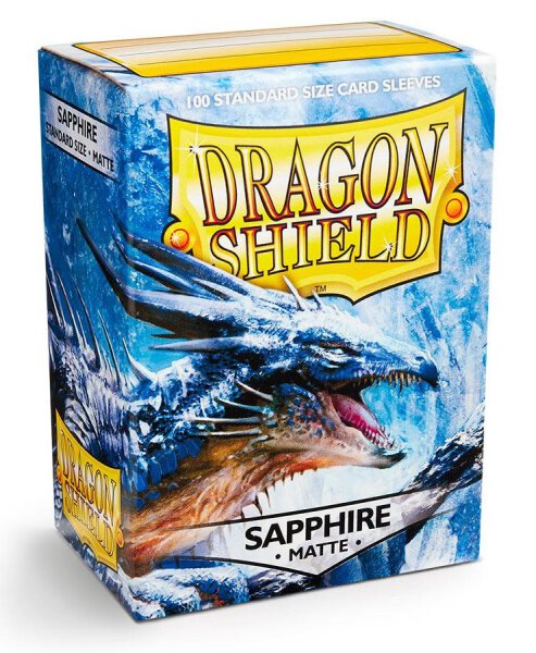 Dragon Shield: Matte Sapphire / Matte Sapphire (100 St&uuml;ck)