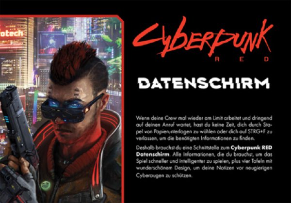 Cyberpunk RED Datenschirm