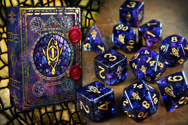 Seers Eye Elder Dice - Mythic Glass and Wax Edition