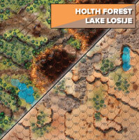 BattleTech Neoprene Battle Mat Tukayyid Holth Forest/Lake...