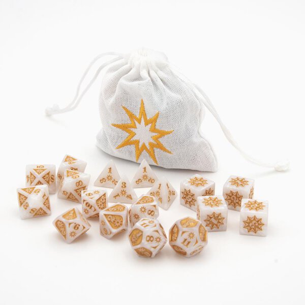 Dice Set Radiant Damage (18)