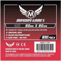 Medium Square Card Sleeves (pack of 100) 80 X 80 MM