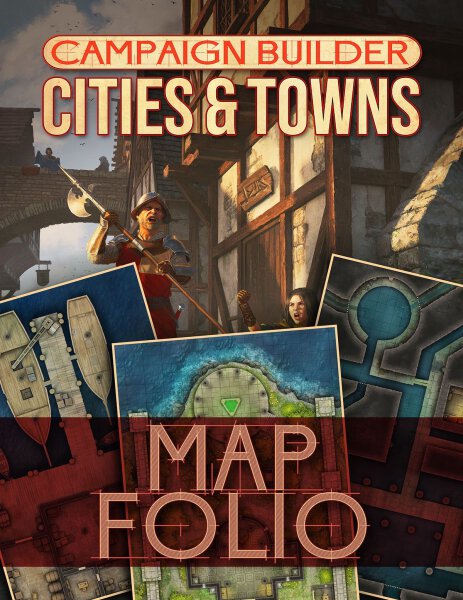 Campaign Builder Cities & Towns 5E Map Folio