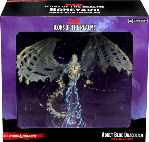  D&amp;D Icons of the Realms: Boneyard Premium Set - Blue Dracolich