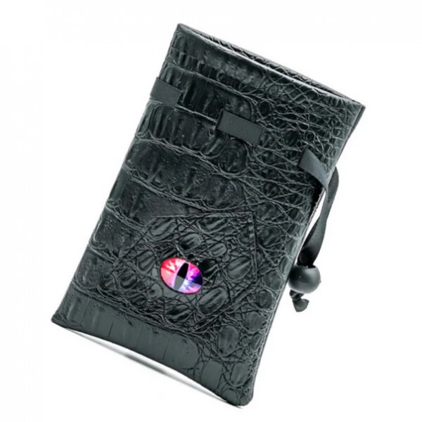 Black Leatherette Changeling Eye Dice Bag