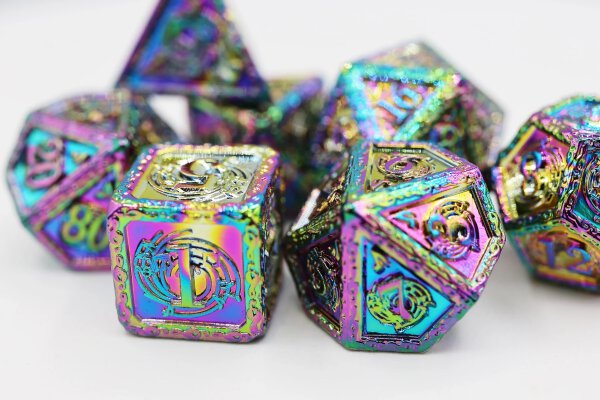 Bardic Song Concerto RPG Metal Dice Set (7)