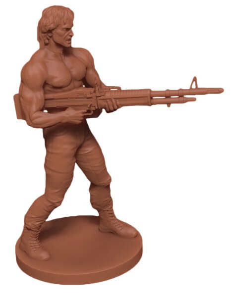Everyday Heroes RPG Rambo Miniature