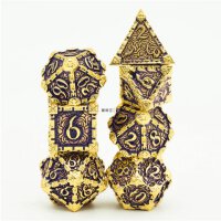 Dagger of Venom Royal Purple RPG Metal Dice Set (7)
