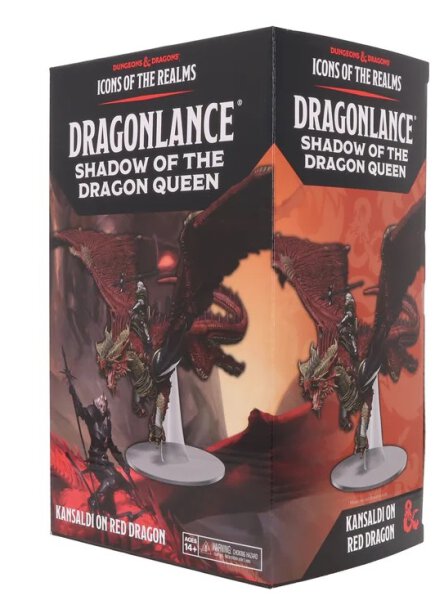 D&amp;D Icons of the Realms: Dragonlance Kansaldi on Red Dragon (Set 25)