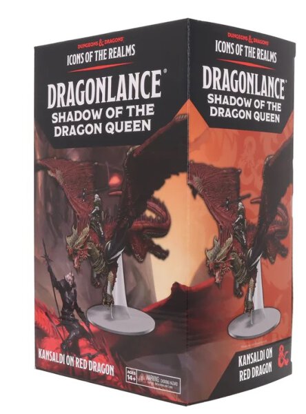 D&D Icons of the Realms: Dragonlance Kansaldi on Red Dragon (Set 25)