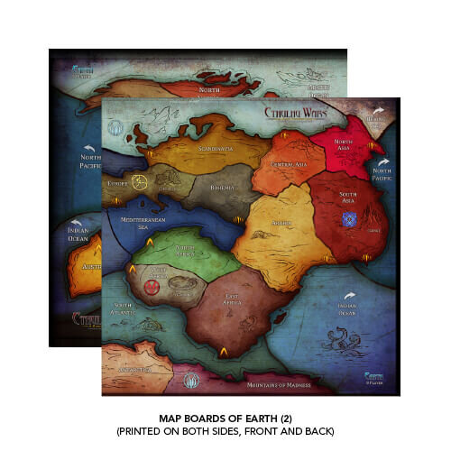 Cthulhu Wars 6-8 Player Map Earth