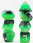 Green Gradient RPG Dice Set (7)