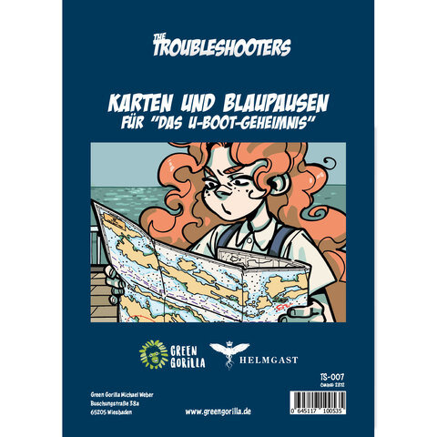 The Troubleshooters Karten und Blaupausen für „Das U-Boot-Geheimnis“
