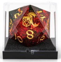 Sharp Edge Resin 55mm Chonk D20 Red