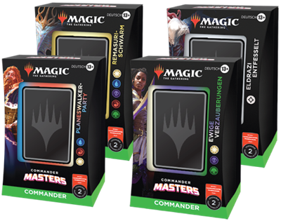 Commander Masters Commander Deck Display (4 Decks) (Deutsch)