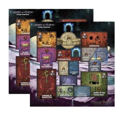 Cthulhu Wars 6-8 Player Map Library of Celaeno