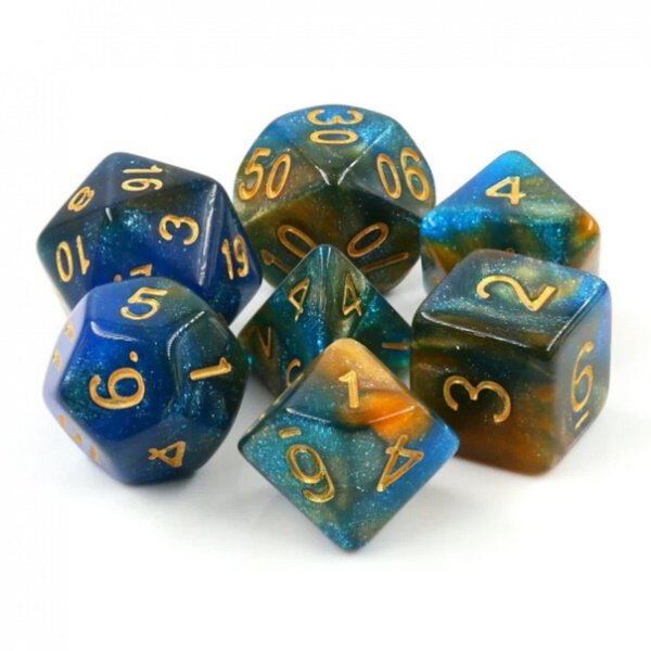 River at Dusk RPG Dice Set (7)