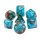 Blue Nebula (Glow in the Dark) RPG Dice Set (7)