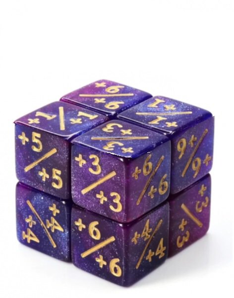 +1/+1 Dark Blue & Purple Counters for Magic (8)