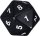 55MM JUMBO D20 Black COUNTDOWN DICE