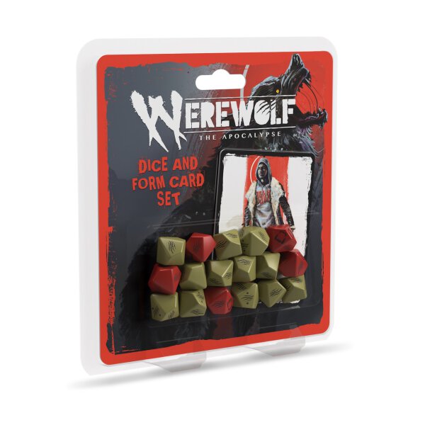 Werewolf The Apocalypse RPG Dice and Form Card Set (english)
