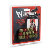 Werewolf The Apocalypse RPG Dice and Form Card Set