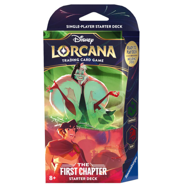Disney Lorcana - Starterset Ruby/Emerald &quot;The First Chapter&quot; - English