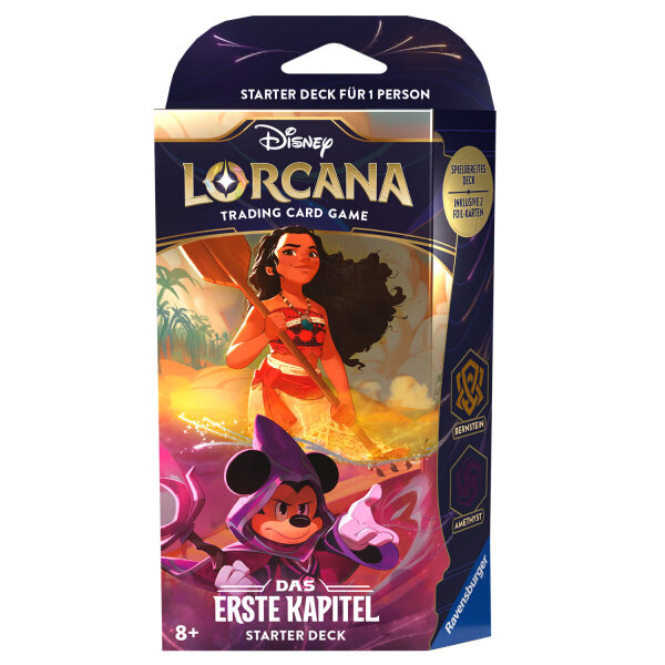Disney Lorcana - Starterset Bernstein/Amethyst "Das Erste Kapitel" - Deutsch