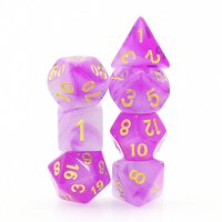 Purple Milky RPG Dice Set (7)