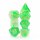 Green Milky RPG Dice Set (7)