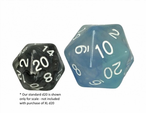 29mm XL D20 Dice Diffusion Blue Sky