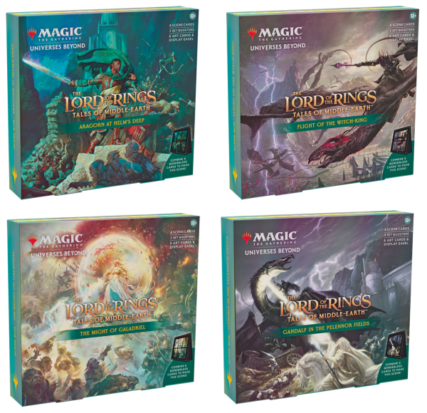 The Lord of the Rings: Tales of Middle-earth Scene Box Display (4 Boxes)