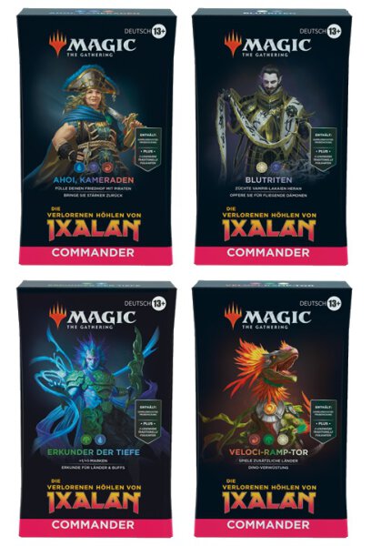 MTG - The Lost Caverns of Ixalan Commander Deck Display (4 Decks) - English