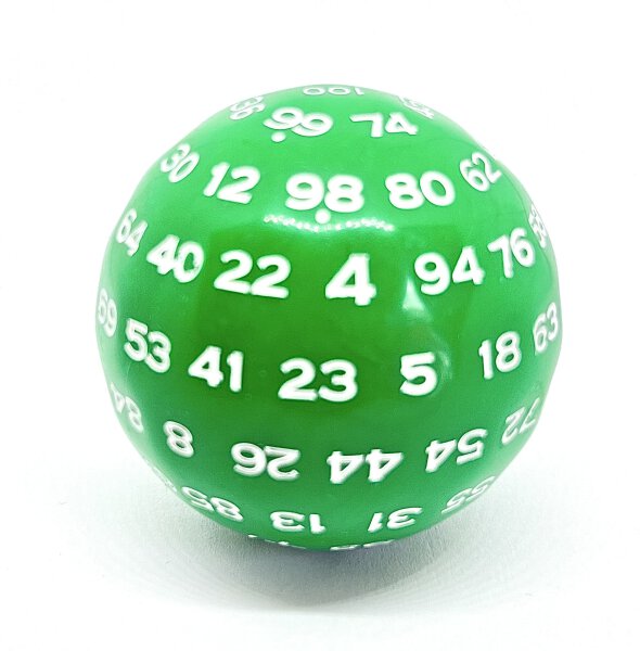 Würfel D100 Green/White