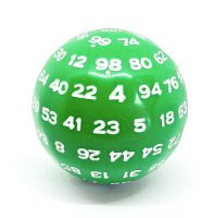 Würfel D100 Green/White
