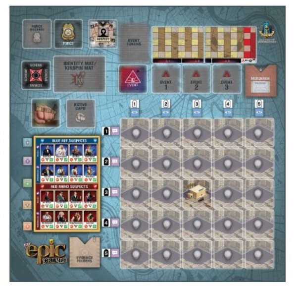 Tiny Epic Crimes Game Mat