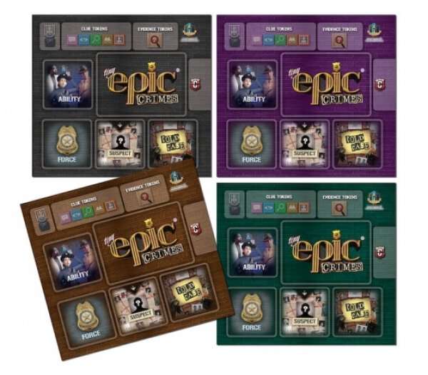 Tiny Epic Crimes 4 Pack Player Mats